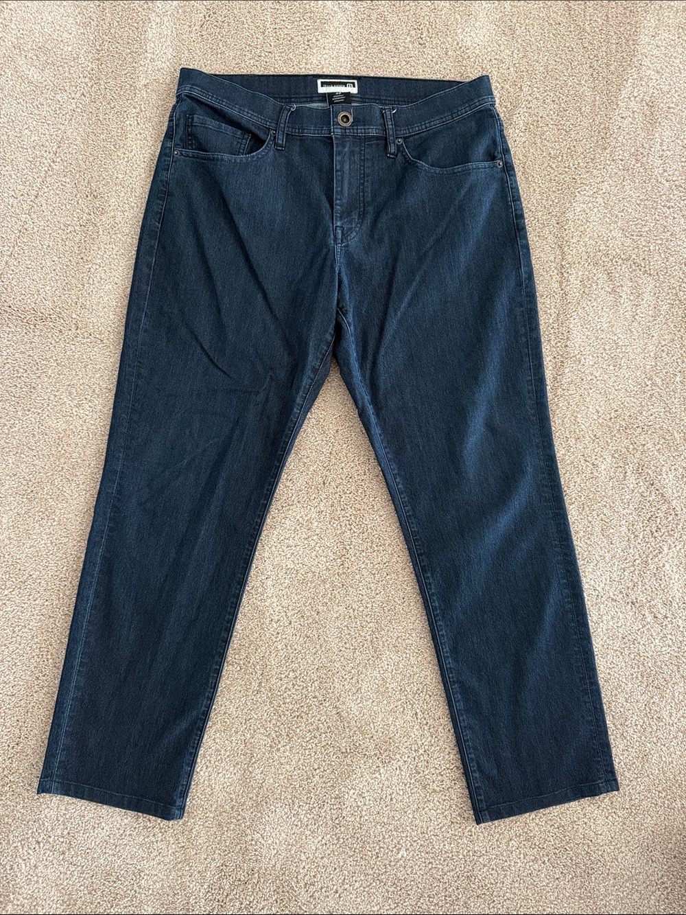 Travis Mathew Men's Dark Blue Slim Straight Jeans